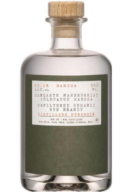 VODKA MOE MAHE J. J. KURBERG HANDSA RYE BRANDY ORGANIC 64° cl. 50