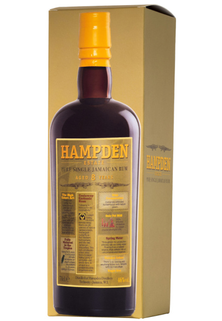 RUM HAMPDEN ESTATE OWH 2012 8 YO 46° cl. 70